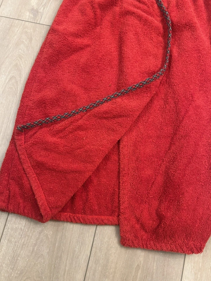 Victoria's Secret Country rojo envoltura corporal toalla baño cuerpo bata pequeña Foto 3 de 4