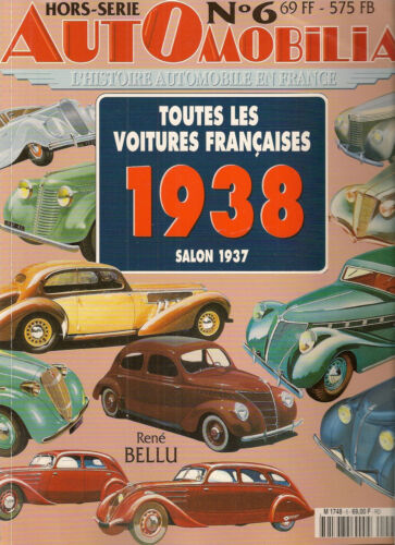 AUTOMOBILIA HS 6 ALL FRENCH CARS 1938 (1937 Motor Show) - Picture 1 of 2