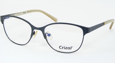 Société des Lunetiers Crizal Paris 0101 ONIX BLACK EYEGLASSES FRAME 51-17-135mm