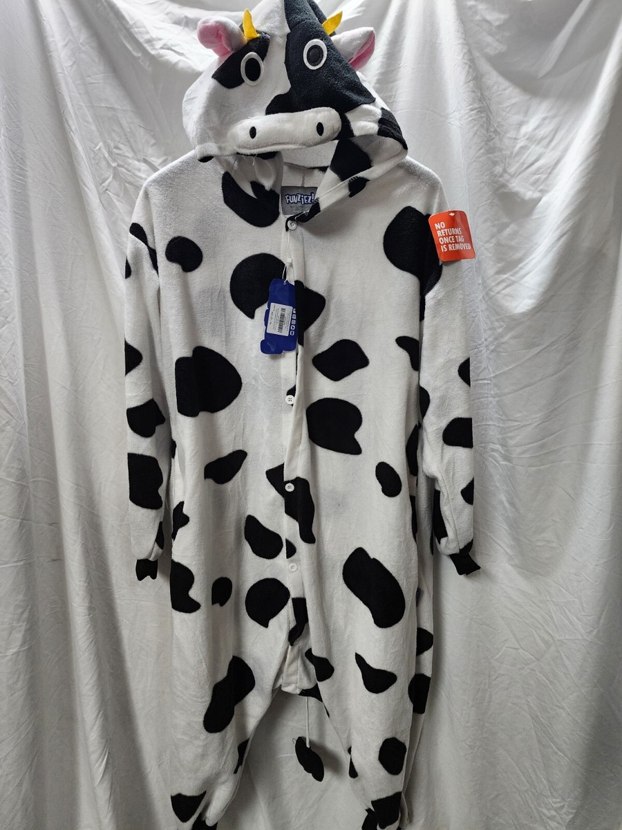 Silver Lilly Slim Fit Adult Animal Pajamas One Piece Cosplay Cow
