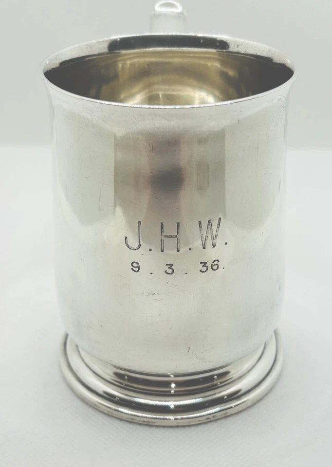 EXCEPTIONAL 1935 SILVER MUG GEORGE V JUBILEE MARK - CHARLES EDWARDS, LONDON 254g - Image 2 of 4