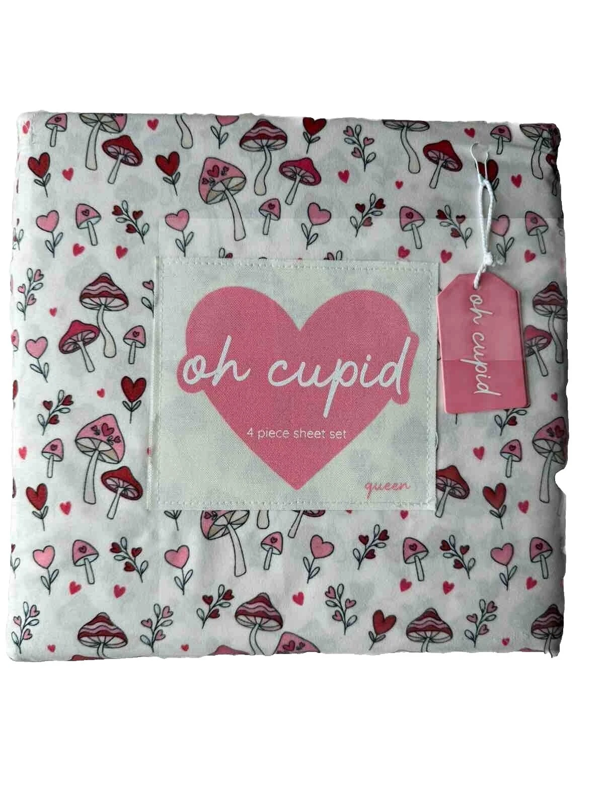 Hearts Queen Bed Sheets