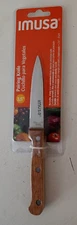 IMUSA 3.5" Stainless Steel Wood Handled Paring Knife