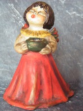 Thun Bozen Keramik Engel rot roter Weihnachtsengel 15cm Weihnachtsdeko Italien