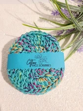 facial cleansing pads hand made out of 100% cotton dimensions 3.5" in a sprinkle