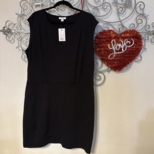 Nine West Cap Sleeve Sheath Sleeveless Dress   Size XXL    Black  BNWT Non Smoke