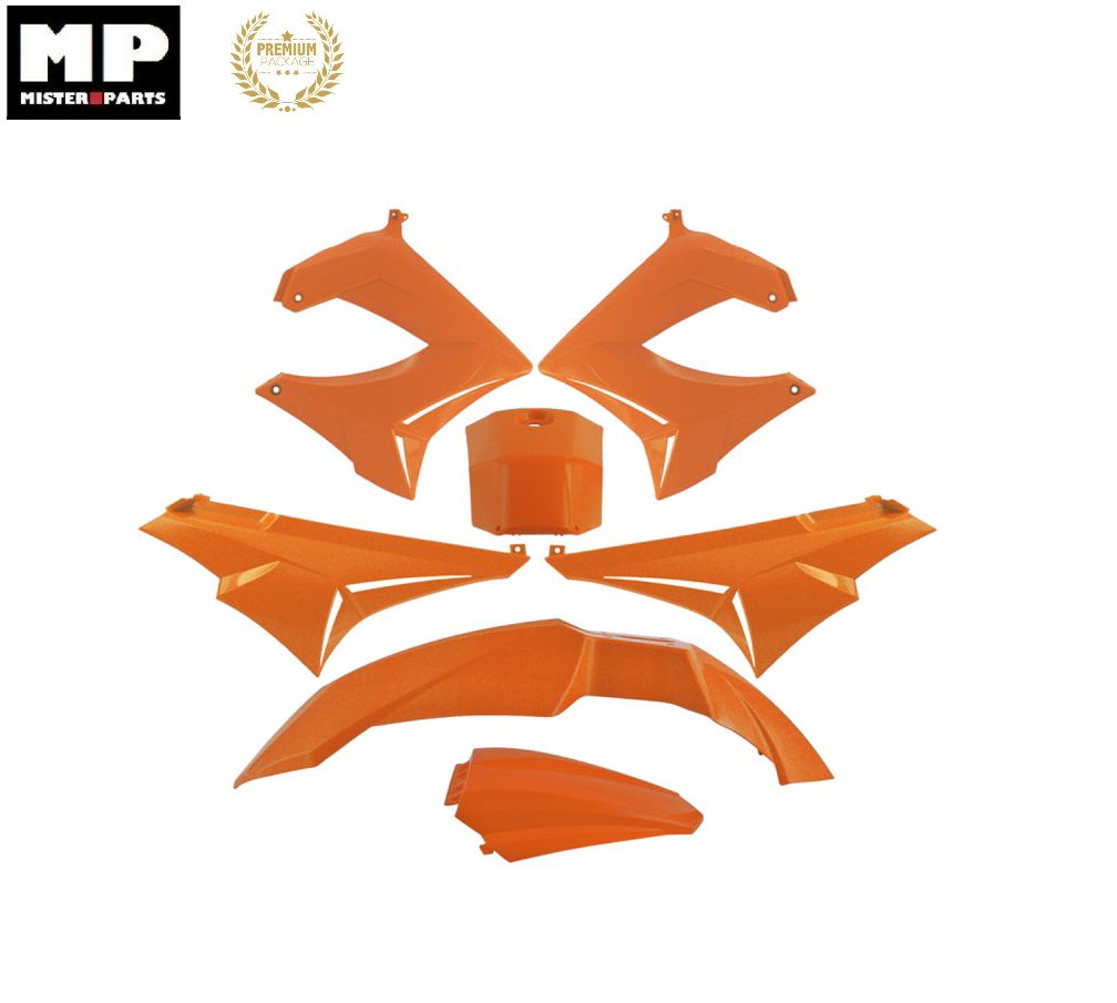 Kit carenage Derbi orange pour les trajets quotidiens Senda
