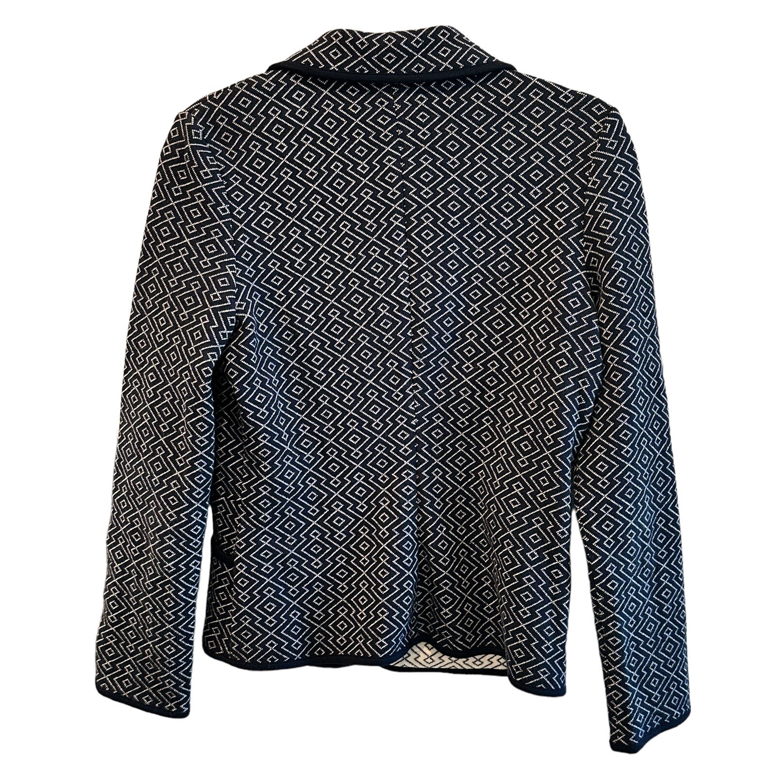 Pendleton Blazer Women's Medium Blue Geometric Pr… - image 3