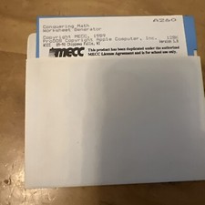 Conquering Math by MECC for Apple II Plus, IIe, IIc, IIGS