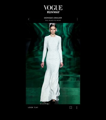 New $6950 Fall Monique Lhuillier Long Sleeved Runway Bridal Wedding Gown |  eBay