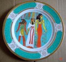 Fine Royal Porcelain Large Collectors Plate EYGYPTIAN THEME