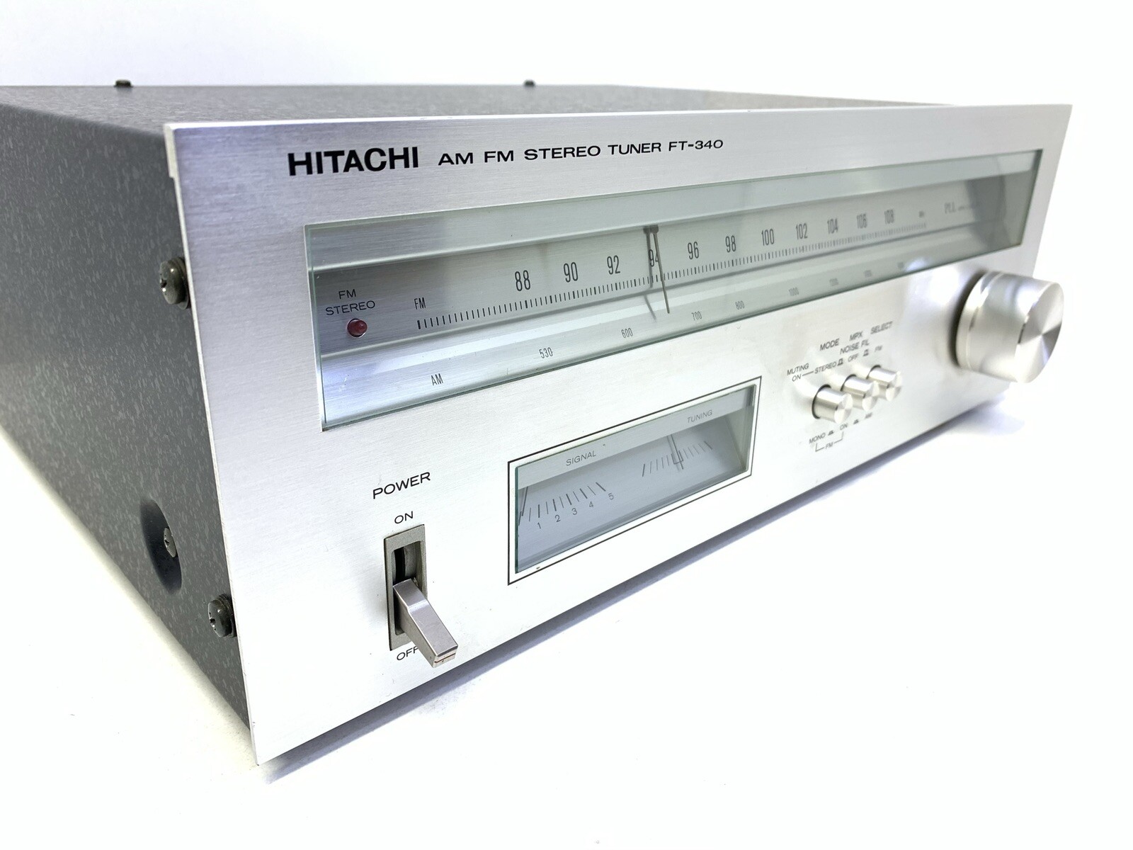 Tuner Hitachi FT-270L Révisé – Argenté, Analogique FM, Capte Très Bien