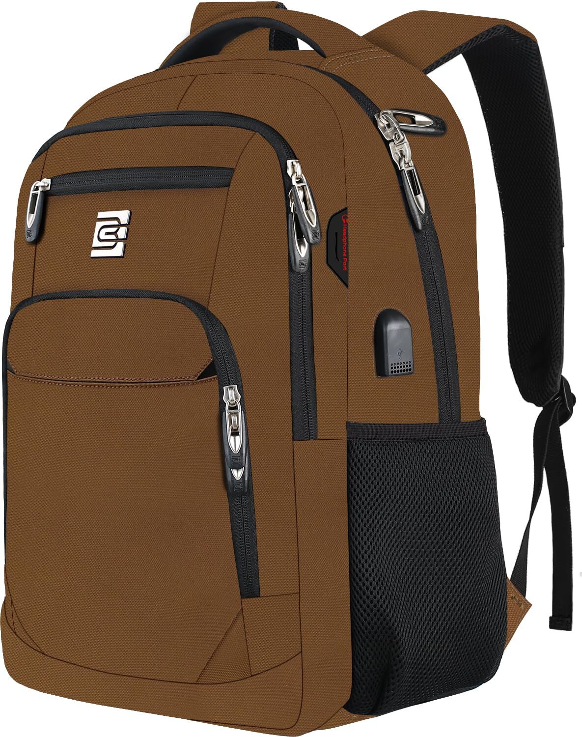 Slim Durable Anti Theft Business Laptop Backpack with USB Port-image