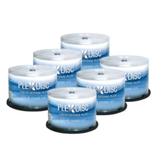 300 PC PlexDisc 52X 700 MB CD-R Water Resistant White Inkjet Printable 641-C14