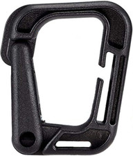 Multipurpose D-Ring Locking Hanging Hook Tactical Link Snap Keychain for Molle W