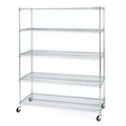 Seville Classics Ultradurable 5-Tier Nsf Steel Shelving, 60" W X 24" D X 72" H