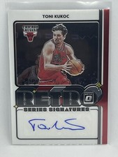TONI KUKOC 2020-21 DONRUSS OPTIC RETRO SERIES SIGNATURES #04/99 CHICAGO BULLS