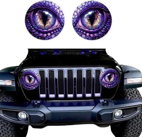Beast Eyes Headlight Decals Round Decal 3D Stereo Eye Decals Stickers for Jeep - Bild 19 von 25