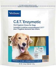C.E.T. Enzymatic Oral Hygiene Dental Chews for Large Dogs 51 Pounds 30 chews