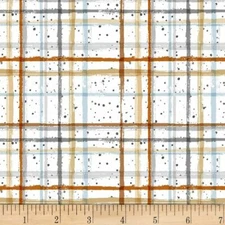 Paws Up! By Michael Miller Fabrics - Coffee Pawsome Plaid  #9247-C