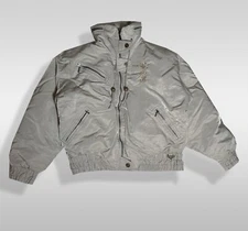 Vintage Fera Ski Wear Silver Down Coat Womens Size 10