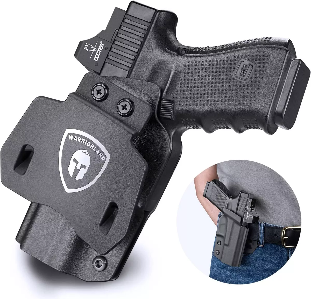 Level II OWB Holster For Glock 19 19X 32 45(Gen 3 4 5) Glock 23(Gen 3 4) 