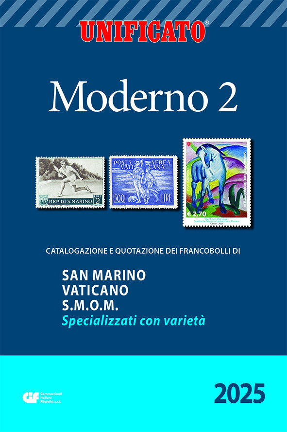 UNIFICATO CATALOGO FRANCOBOLLI MODERNO 2 - SAN MARINO VATICANO SMOM 2025 NUOVO