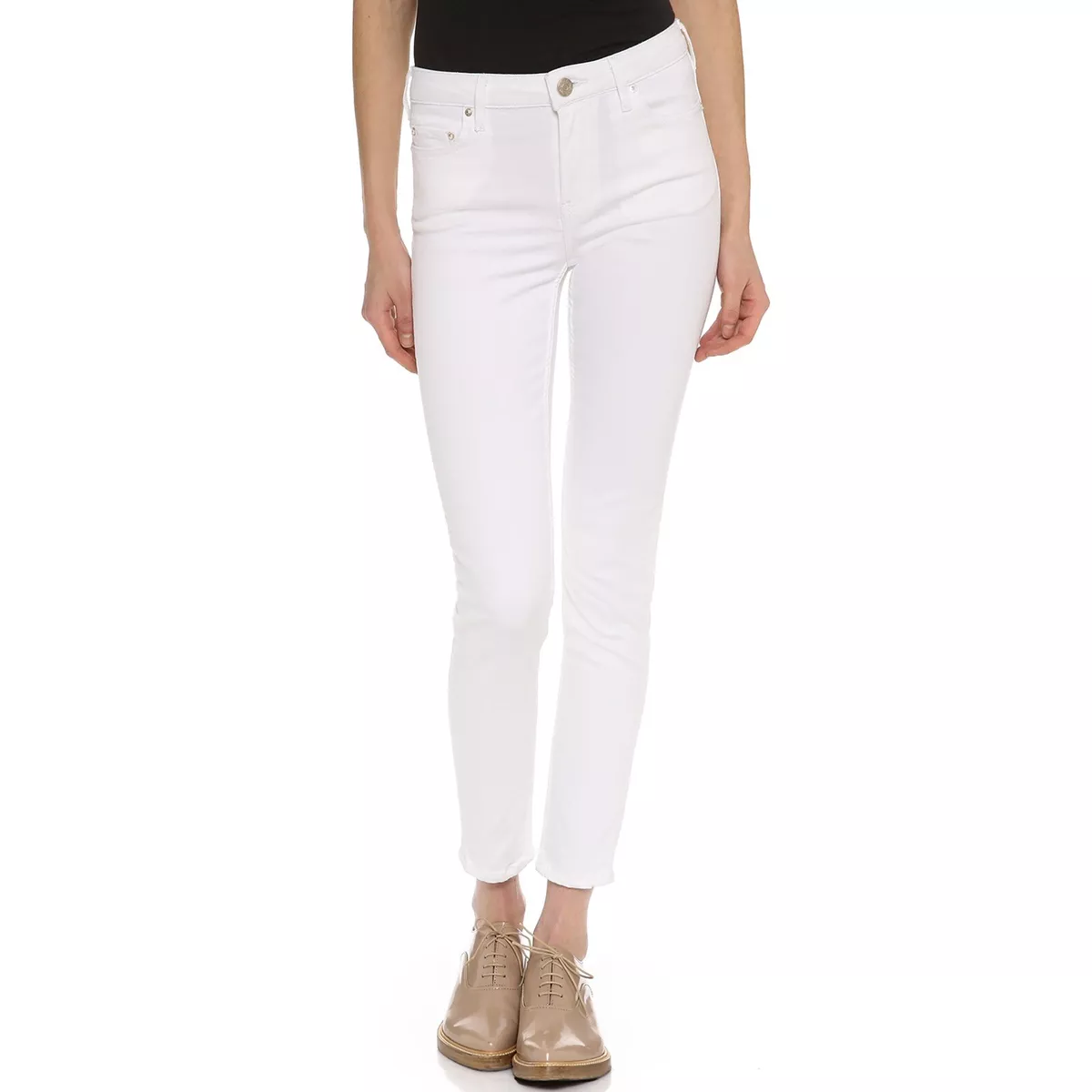 Acne Studios Womens Skin 5 White Vintage Skinny Jeans Size 29 X 32 $290  Flawed