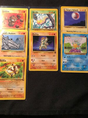 Vintage Pokémon Gym Heroes Unlimited Cards - WOTC Holos - Pick Your Card/Character