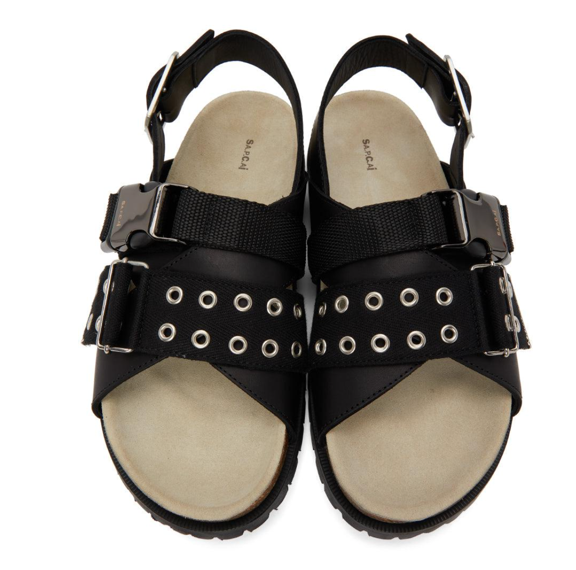 Buckled Sandals Apc Sacai Sandals X SACAI Jules Buckled Leather