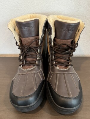 Nautica Men Lockview Weatherproof Winter Duck Boot Brown  display picture 1