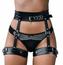 Open Thigh Harness Garter Belt