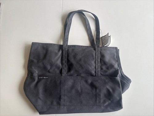 Love Thy Beast - Canvas Pet Tote (Grey) - Picture 2 of 5