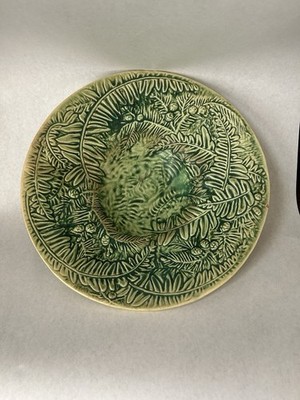 Weller Pottery Green Marvo Bowl 12  X 3 