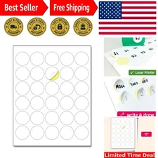 Hassle-Free Communication with 1.5" Round White Sticker Labels - 900 Labels