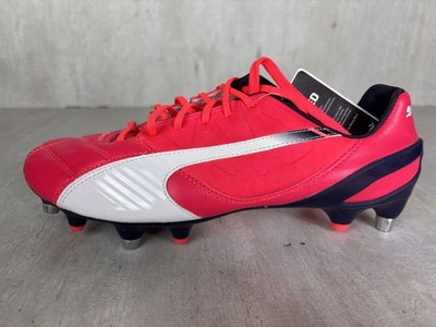 Puma evoSpeed 1.3 Lth Mixed SG Gr 41 Herren Fußballschuhe Rot 1103011 02 Neu