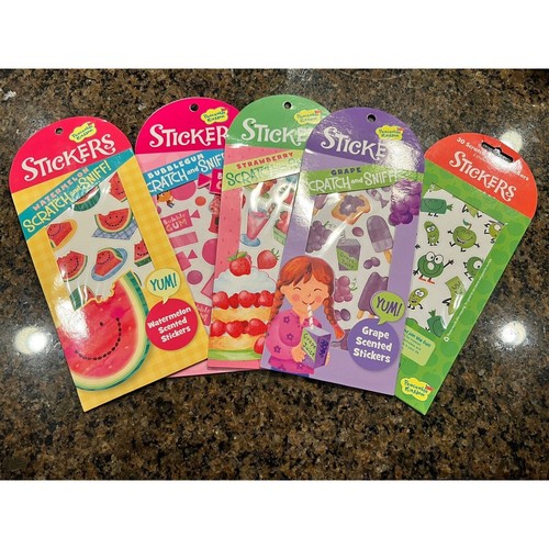 Peaceable Kingdom 2010 Scratch And Sniff Stickers Lot Of 5 New In Packaging - Picture 1 of 11