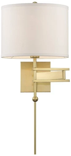Crystorama Marshall 18" High Aged Brass Wall Sconce - Picture 1 of 8