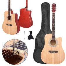 Glarry GT502 41" Practice Beginner Spruce Folk Acoustic Guitar Wood Color