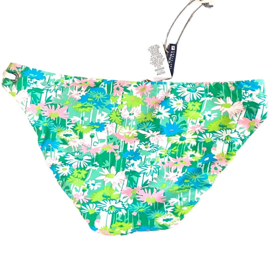 Sperry Top Sider Talla XS Bikini Hipster Reversible Pantalones de Natación Rayas Floral  Foto 2 de 4