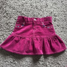 The Children's Place Girls Corduroy Skirt Pockets Elastic Waist, pink, sz 8 -EUC
