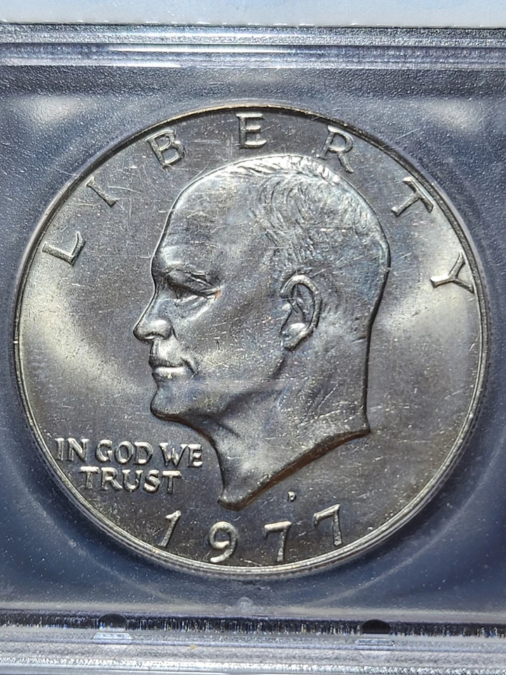 1977-D Eisenhower $1 MS66+ ICG Graded Slab Collectible Dollar - Image 3 of 4