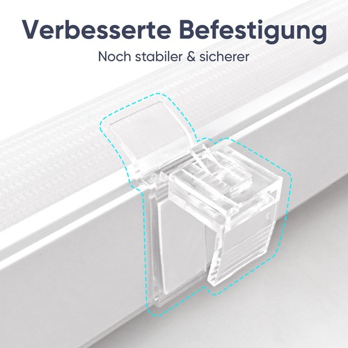Doppelrollo Duo Rollo Klemmfix ohne Bohren blickdicht Fensterrollo Zebrarollo - Zdjęcie 27 z 77