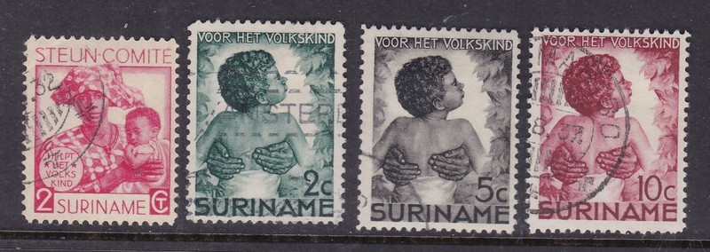 SURINAME ^^^1931-36  x4  used SEMIS POSTALS    @x  xxdco 36 01sur i.