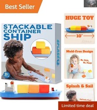 Vibrant Cargo Ship Bath Toy for Toddlers | En...