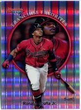 RONALD ACUNA 2019 Bowman's Best FRANCHISE FAVORITES REFRACTOR #99FF-RAJ Braves