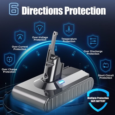 9500mAh For Dyson V8 Battery SV10 Absolute V8 Animal Exclusive Cordless Battery