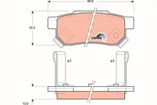 Kits de frein Honda CONCERTO