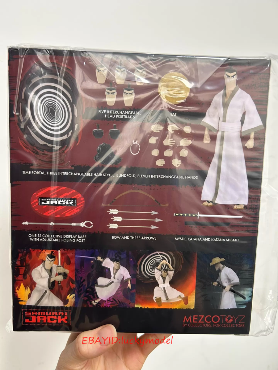 Mezco one:12 Samurai Jack Cartoon Action Figure Model In Stock NEW