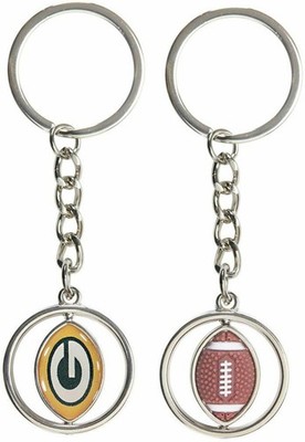 Green Bay Packers 3-D Football Spinner Keychain